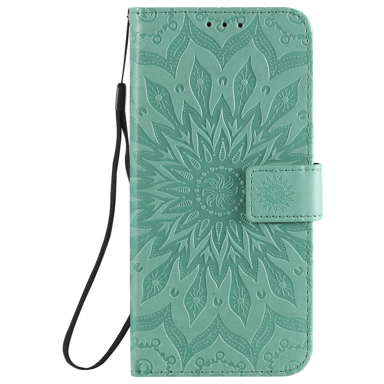 For Xiaomi Redmi Note 9/Redmi 10X 4G Embossed Sunflower Pattern Horizontal Flip PU Leather Case with Holder & Card Slots & Wallet & Lanyard