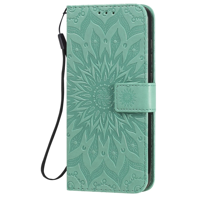 For Xiaomi Redmi Note 9/Redmi 10X 4G Embossed Sunflower Pattern Horizontal Flip PU Leather Case with Holder & Card Slots & Wallet & Lanyard
