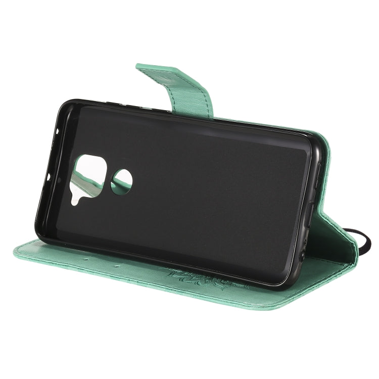 For Xiaomi Redmi Note 9/Redmi 10X 4G Embossed Sunflower Pattern Horizontal Flip PU Leather Case with Holder & Card Slots & Wallet & Lanyard