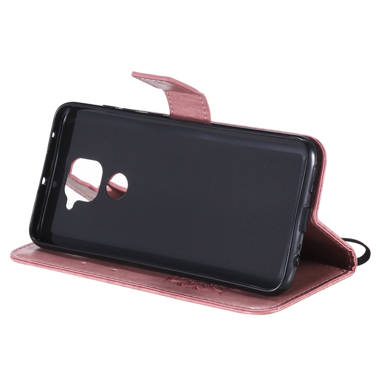 For Xiaomi Redmi Note 9/Redmi 10X 4G Embossed Sunflower Pattern Horizontal Flip PU Leather Case with Holder & Card Slots & Wallet & Lanyard