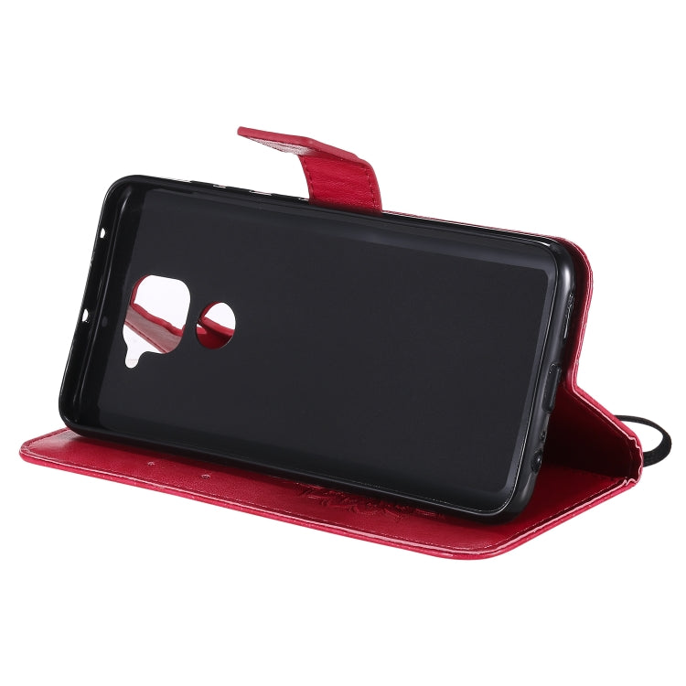 For Xiaomi Redmi Note 9/Redmi 10X 4G Embossed Sunflower Pattern Horizontal Flip PU Leather Case with Holder & Card Slots & Wallet & Lanyard