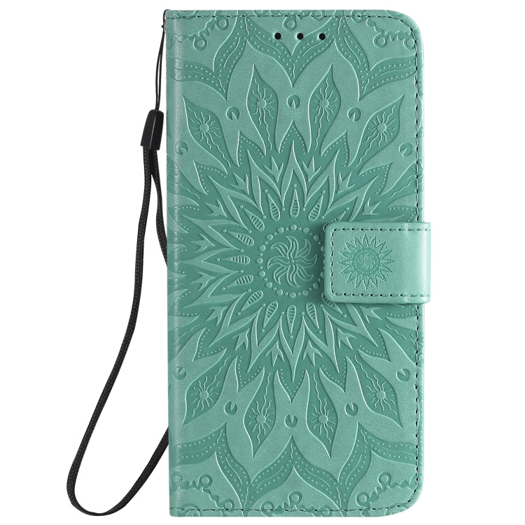 For Nokia 2.3 Embossed Sunflower Pattern Horizontal Flip PU Leather Case with Holder & Card Slots & Wallet & Lanyard