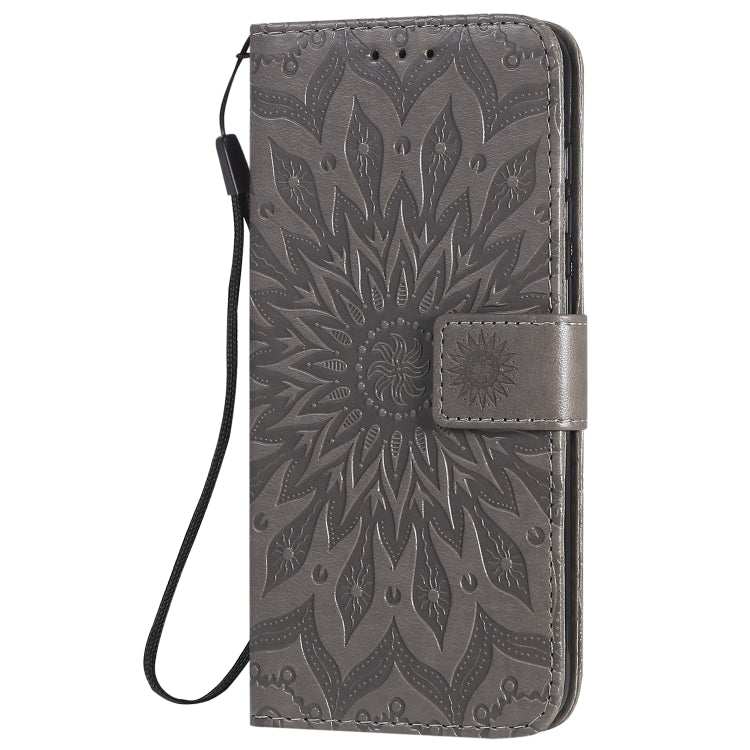 For Nokia 2.3 Embossed Sunflower Pattern Horizontal Flip PU Leather Case with Holder & Card Slots & Wallet & Lanyard
