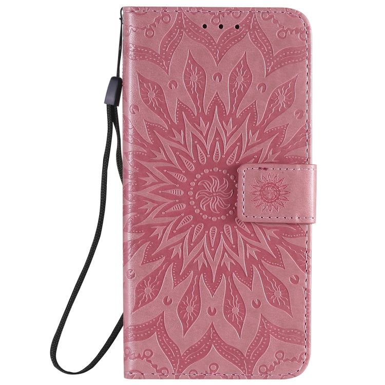 For Nokia 2.3 Embossed Sunflower Pattern Horizontal Flip PU Leather Case with Holder & Card Slots & Wallet & Lanyard