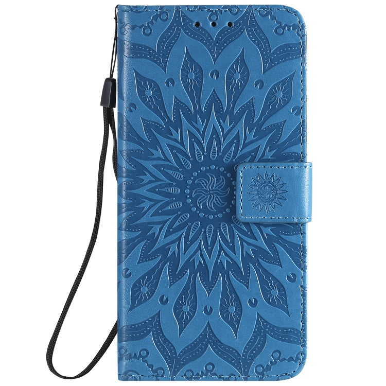 For Nokia 2.3 Embossed Sunflower Pattern Horizontal Flip PU Leather Case with Holder & Card Slots & Wallet & Lanyard