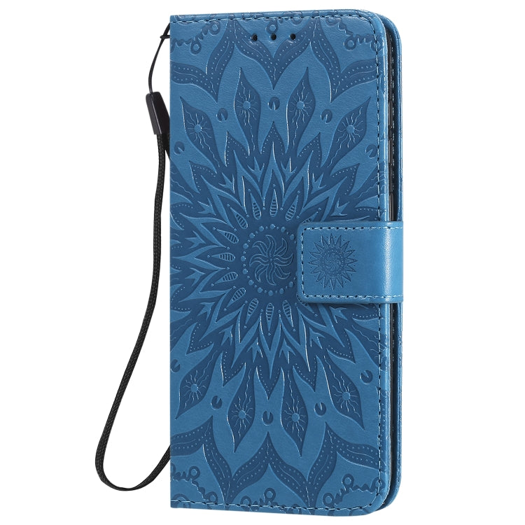 For Nokia 2.3 Embossed Sunflower Pattern Horizontal Flip PU Leather Case with Holder & Card Slots & Wallet & Lanyard