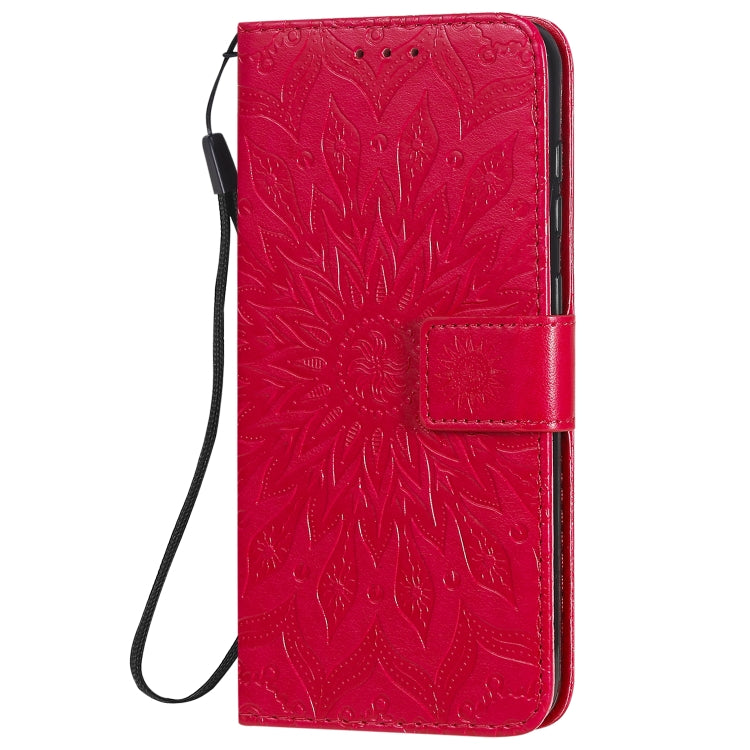 For Nokia 2.3 Embossed Sunflower Pattern Horizontal Flip PU Leather Case with Holder & Card Slots & Wallet & Lanyard