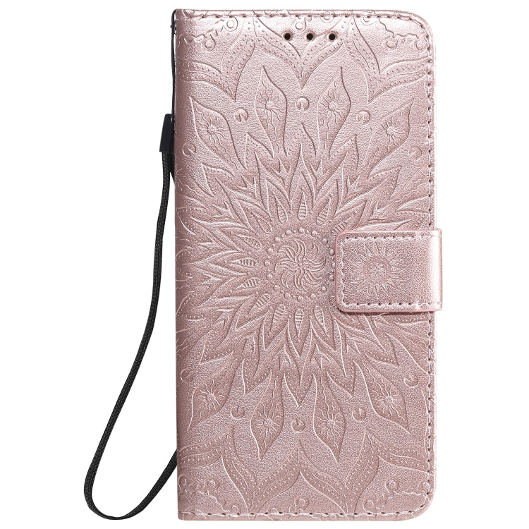 For Nokia 2.3 Embossed Sunflower Pattern Horizontal Flip PU Leather Case with Holder & Card Slots & Wallet & Lanyard