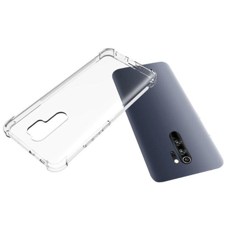 For Xiaomi Redmi 9 Shockproof Non-slip Waterproof Thickening TPU Protective Case(Transparent)