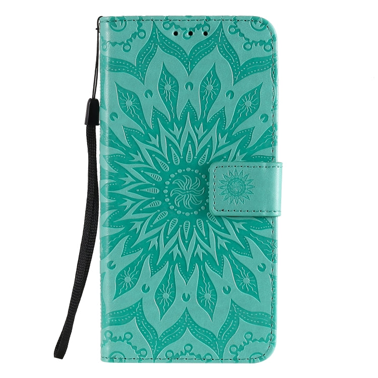 For Huawei Nova 7 Pro 5G Embossed Sunflower Pattern Horizontal Flip PU Leather Case with Holder & Card Slots & Wallet & Lanyard