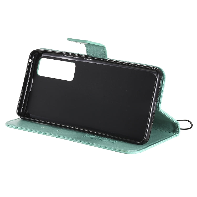 For Huawei Nova 7 Pro 5G Embossed Sunflower Pattern Horizontal Flip PU Leather Case with Holder & Card Slots & Wallet & Lanyard