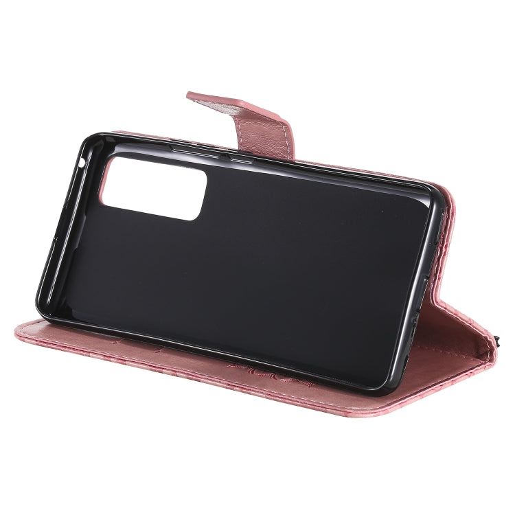 For Huawei Nova 7 Pro 5G Embossed Sunflower Pattern Horizontal Flip PU Leather Case with Holder & Card Slots & Wallet & Lanyard