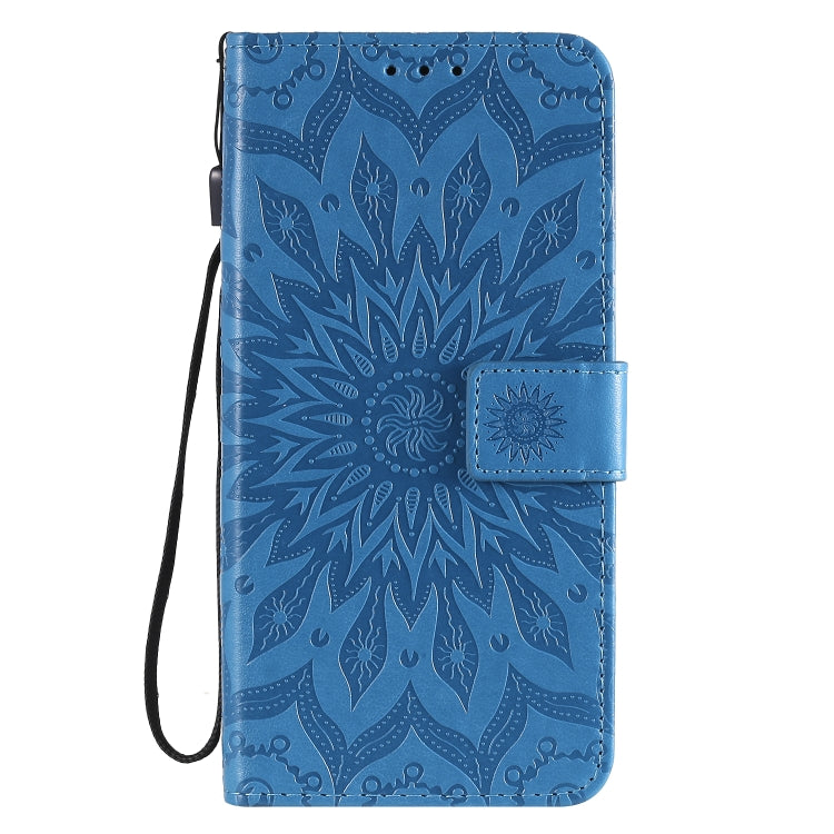 For Huawei Nova 7 Pro 5G Embossed Sunflower Pattern Horizontal Flip PU Leather Case with Holder & Card Slots & Wallet & Lanyard