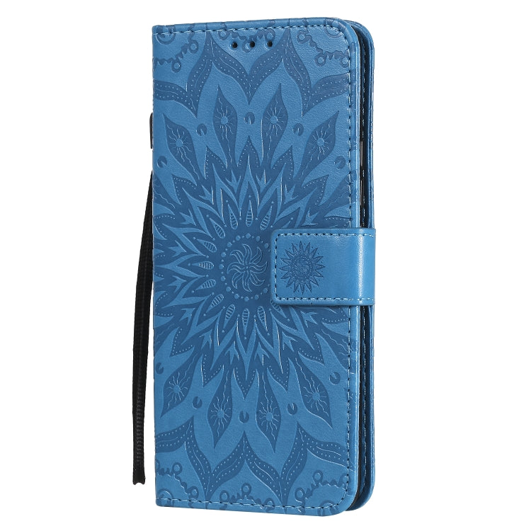 For Huawei Nova 7 Pro 5G Embossed Sunflower Pattern Horizontal Flip PU Leather Case with Holder & Card Slots & Wallet & Lanyard