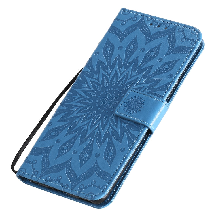 For Huawei Nova 7 Pro 5G Embossed Sunflower Pattern Horizontal Flip PU Leather Case with Holder & Card Slots & Wallet & Lanyard