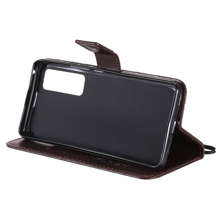 For Huawei Nova 7 Pro 5G Embossed Sunflower Pattern Horizontal Flip PU Leather Case with Holder & Card Slots & Wallet & Lanyard