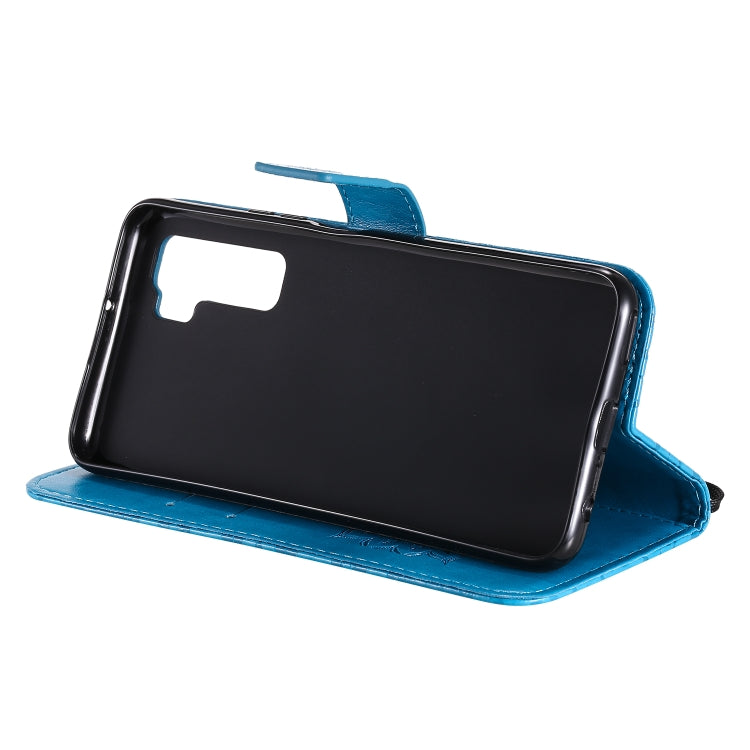 For Huawei Nova 7 SE/P40 Lite 5G Embossed Sunflower Pattern Horizontal Flip PU Leather Case with Holder & Card Slots & Wallet & Lanyard