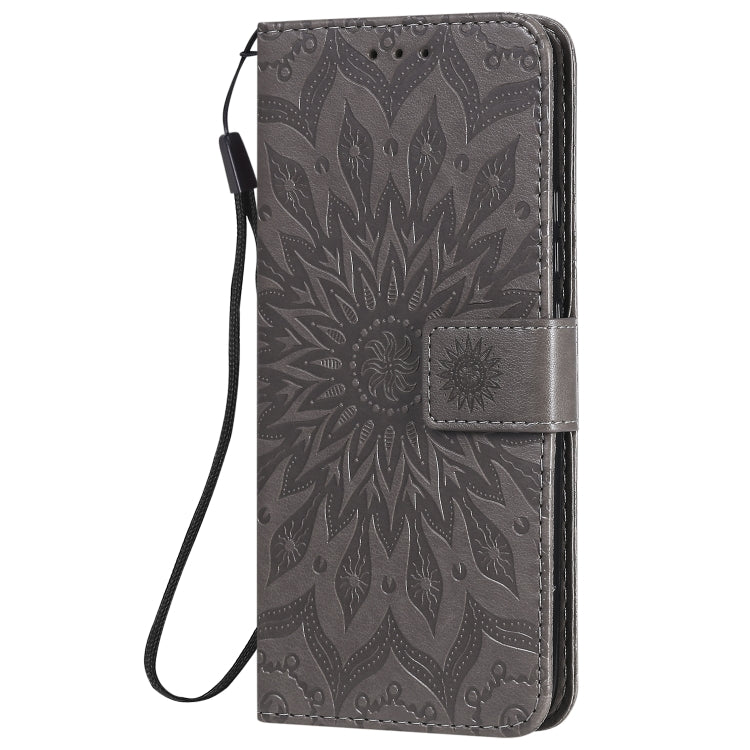 For Huawei Nova 7 5G Embossed Sunflower Pattern Horizontal Flip PU Leather Case with Holder & Card Slots & Wallet & Lanyard