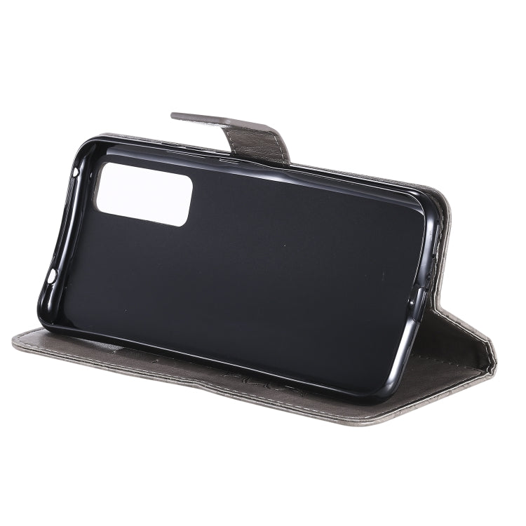 For Huawei Nova 7 5G Embossed Sunflower Pattern Horizontal Flip PU Leather Case with Holder & Card Slots & Wallet & Lanyard