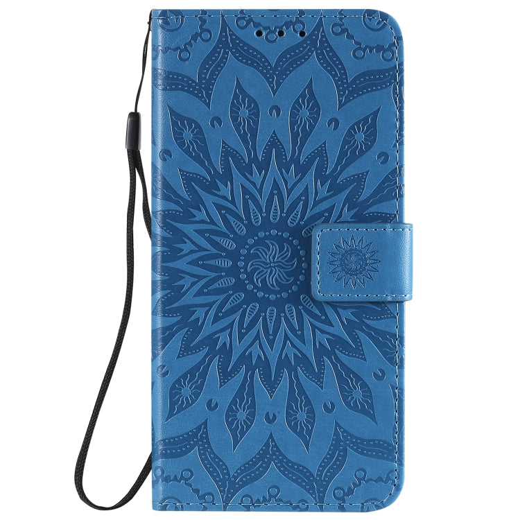 For Huawei Nova 7 5G Embossed Sunflower Pattern Horizontal Flip PU Leather Case with Holder & Card Slots & Wallet & Lanyard