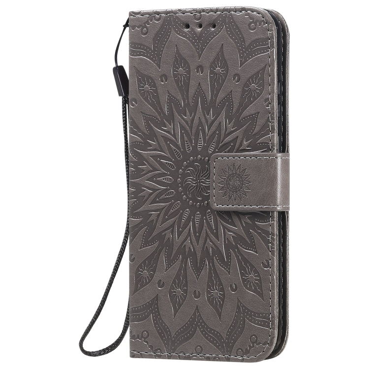 For Huawei P smart 2020 Embossed Sunflower Pattern Horizontal Flip PU Leather Case with Holder & Card Slots & Wallet & Lanyard