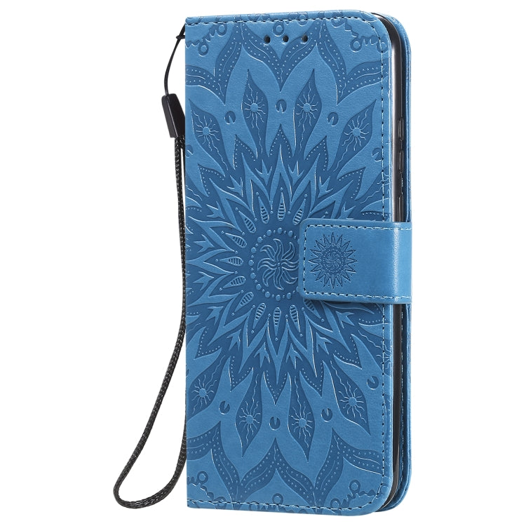 For Huawei P smart 2020 Embossed Sunflower Pattern Horizontal Flip PU Leather Case with Holder & Card Slots & Wallet & Lanyard