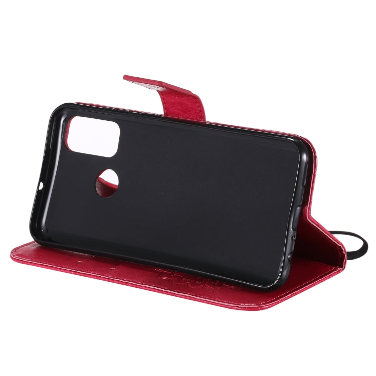 For Huawei P smart 2020 Embossed Sunflower Pattern Horizontal Flip PU Leather Case with Holder & Card Slots & Wallet & Lanyard