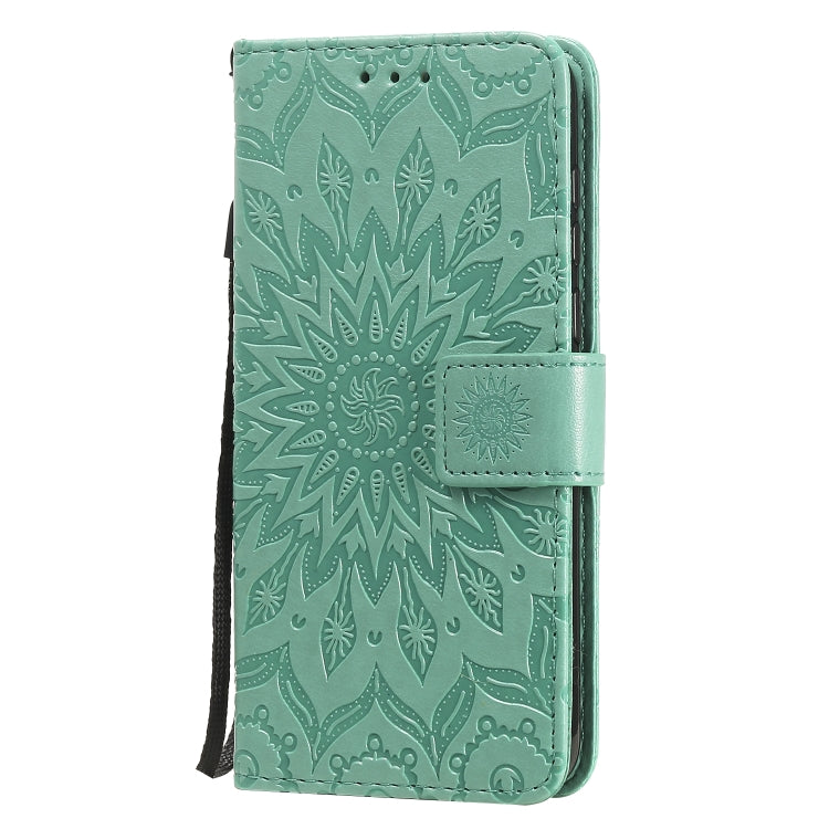 For Huawei Y5p/Honor 9S Embossed Sunflower Pattern Horizontal Flip PU Leather Case with Holder & Card Slots & Wallet & Lanyard