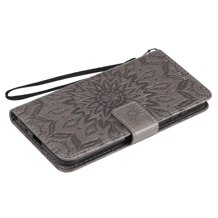 For Huawei Y5p/Honor 9S Embossed Sunflower Pattern Horizontal Flip PU Leather Case with Holder & Card Slots & Wallet & Lanyard