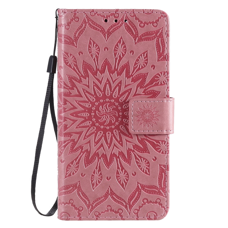 For Huawei Y5p/Honor 9S Embossed Sunflower Pattern Horizontal Flip PU Leather Case with Holder & Card Slots & Wallet & Lanyard