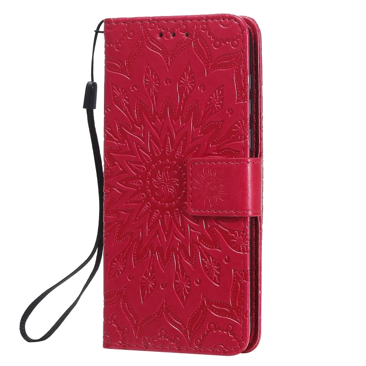For Huawei Y5p/Honor 9S Embossed Sunflower Pattern Horizontal Flip PU Leather Case with Holder & Card Slots & Wallet & Lanyard