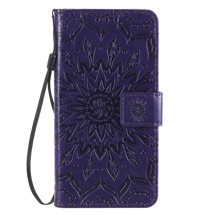 For Huawei Y5p/Honor 9S Embossed Sunflower Pattern Horizontal Flip PU Leather Case with Holder & Card Slots & Wallet & Lanyard