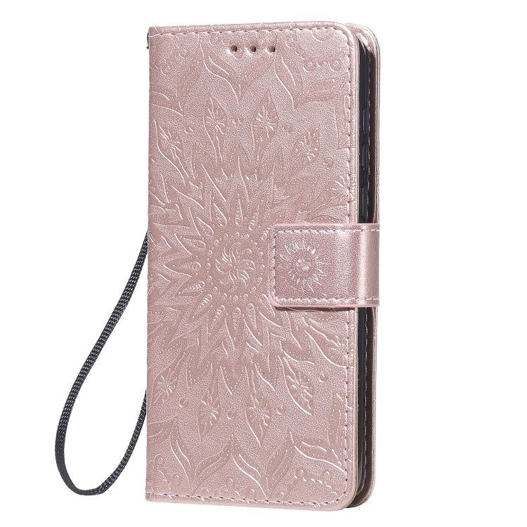 For Huawei Y5p/Honor 9S Embossed Sunflower Pattern Horizontal Flip PU Leather Case with Holder & Card Slots & Wallet & Lanyard