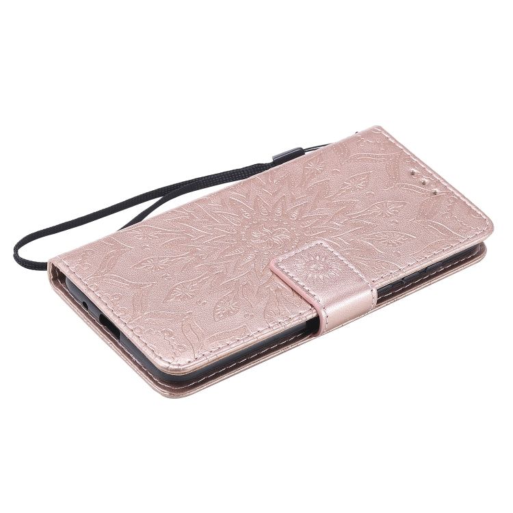 For Huawei Y5p/Honor 9S Embossed Sunflower Pattern Horizontal Flip PU Leather Case with Holder & Card Slots & Wallet & Lanyard