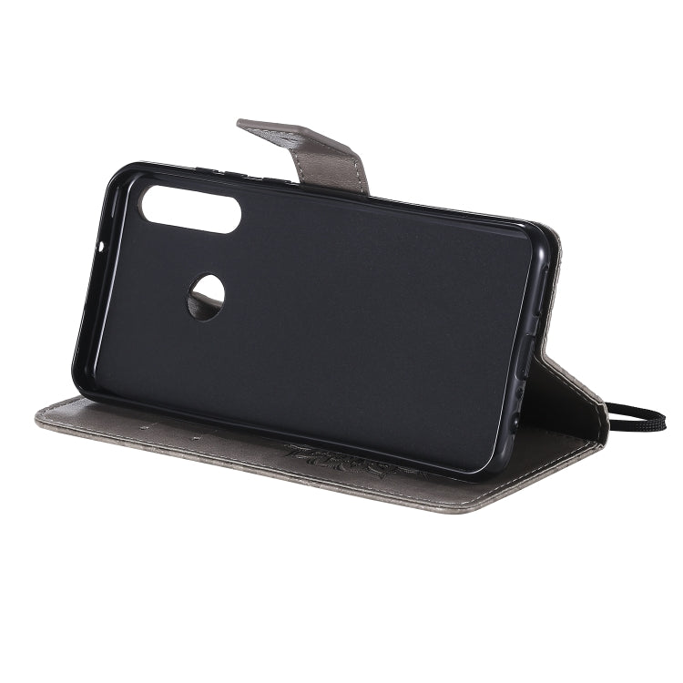 For Huawei Y6p Embossed Sunflower Pattern Horizontal Flip PU Leather Case with Holder & Card Slots & Wallet & Lanyard