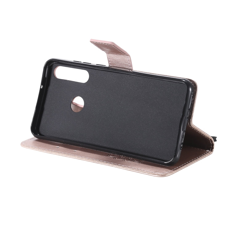 For Huawei Y6p Embossed Sunflower Pattern Horizontal Flip PU Leather Case with Holder & Card Slots & Wallet & Lanyard