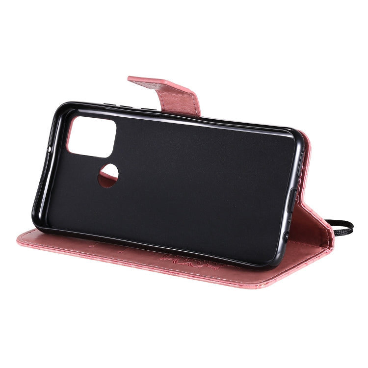 For Huawei Honor 9A Embossed Sunflower Pattern Horizontal Flip PU Leather Case with Holder & Card Slots & Wallet & Lanyard