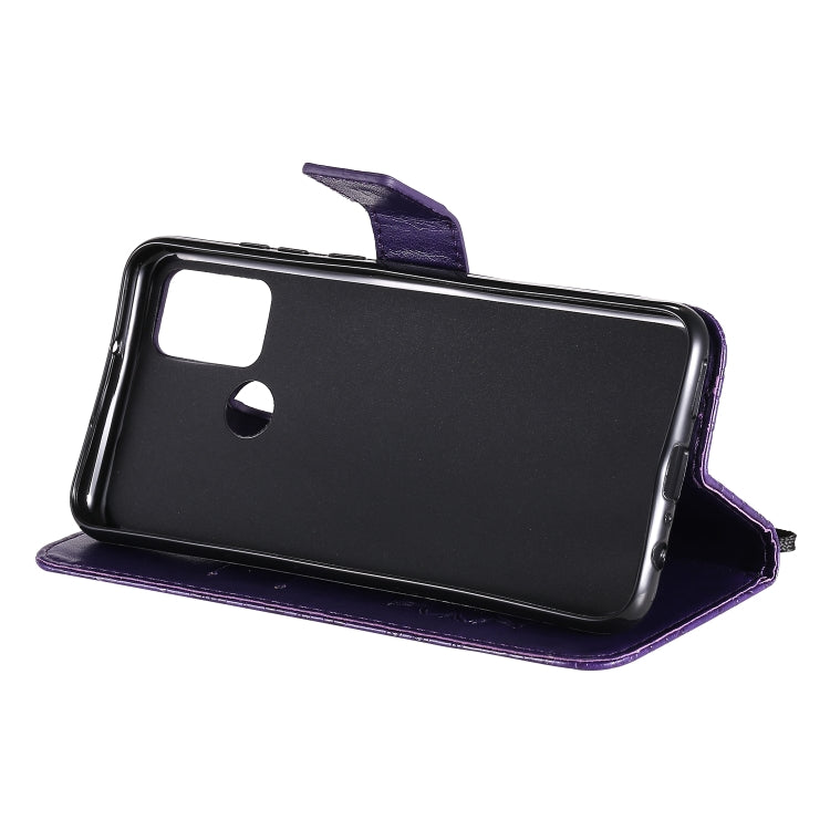 For Huawei Honor 9A Embossed Sunflower Pattern Horizontal Flip PU Leather Case with Holder & Card Slots & Wallet & Lanyard