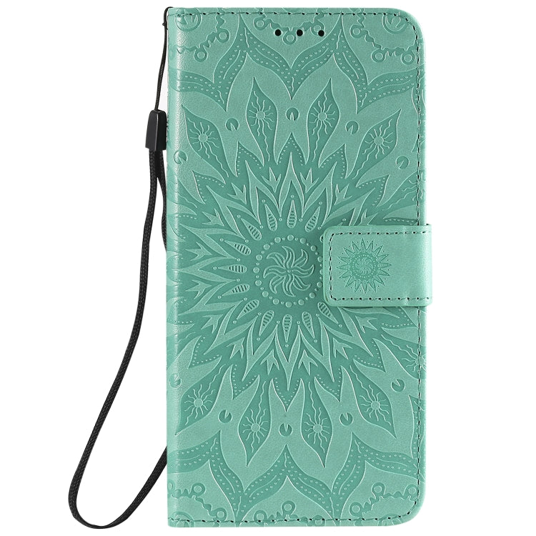 For Huawei Honor 30 Pro Embossed Sunflower Pattern Horizontal Flip PU Leather Case with Holder & Card Slots & Wallet & Lanyard