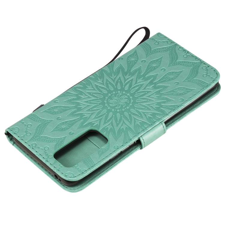 For Huawei Honor 30 Pro Embossed Sunflower Pattern Horizontal Flip PU Leather Case with Holder & Card Slots & Wallet & Lanyard