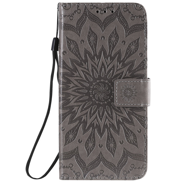 For Huawei Honor 30 Pro Embossed Sunflower Pattern Horizontal Flip PU Leather Case with Holder & Card Slots & Wallet & Lanyard