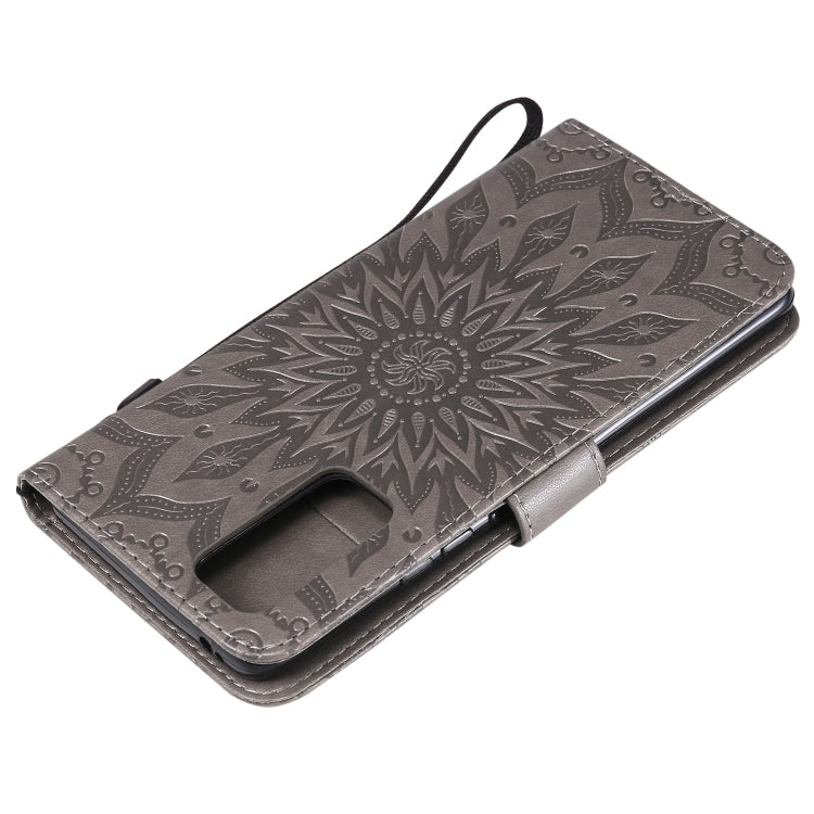 For Huawei Honor 30 Pro Embossed Sunflower Pattern Horizontal Flip PU Leather Case with Holder & Card Slots & Wallet & Lanyard
