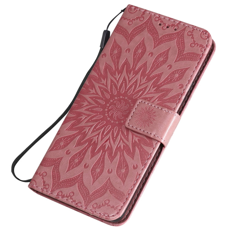 For Huawei Honor 30 Pro Embossed Sunflower Pattern Horizontal Flip PU Leather Case with Holder & Card Slots & Wallet & Lanyard