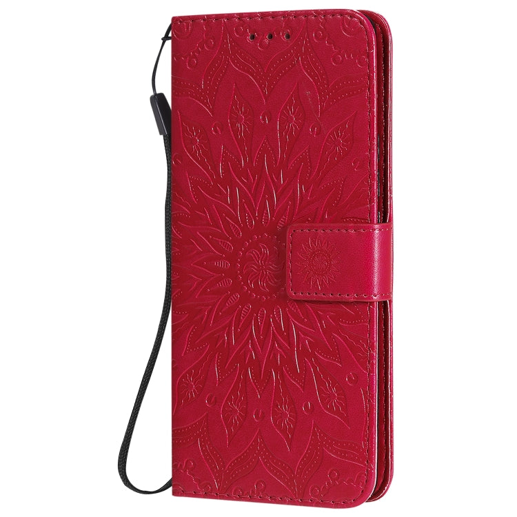 For Huawei Honor 30 Pro Embossed Sunflower Pattern Horizontal Flip PU Leather Case with Holder & Card Slots & Wallet & Lanyard