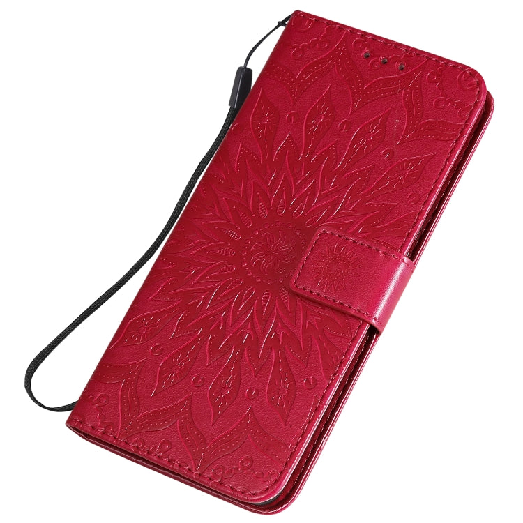 For Huawei Honor 30 Pro Embossed Sunflower Pattern Horizontal Flip PU Leather Case with Holder & Card Slots & Wallet & Lanyard