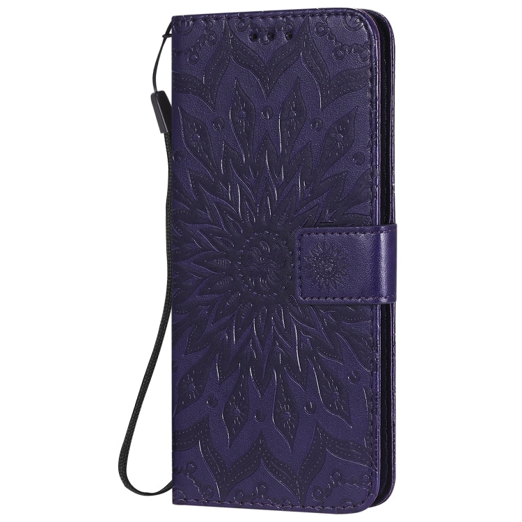 For Huawei Honor 30 Pro Embossed Sunflower Pattern Horizontal Flip PU Leather Case with Holder & Card Slots & Wallet & Lanyard