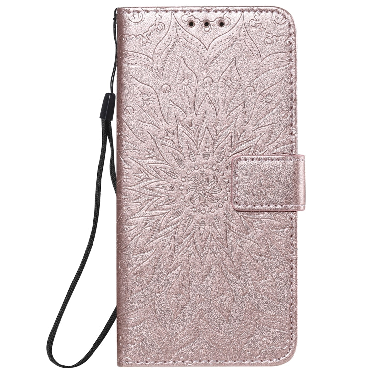 For Huawei Honor 30 Pro Embossed Sunflower Pattern Horizontal Flip PU Leather Case with Holder & Card Slots & Wallet & Lanyard