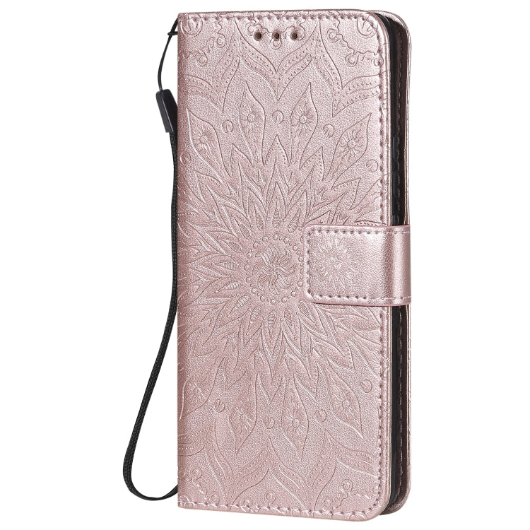 For Huawei Honor 30 Pro Embossed Sunflower Pattern Horizontal Flip PU Leather Case with Holder & Card Slots & Wallet & Lanyard