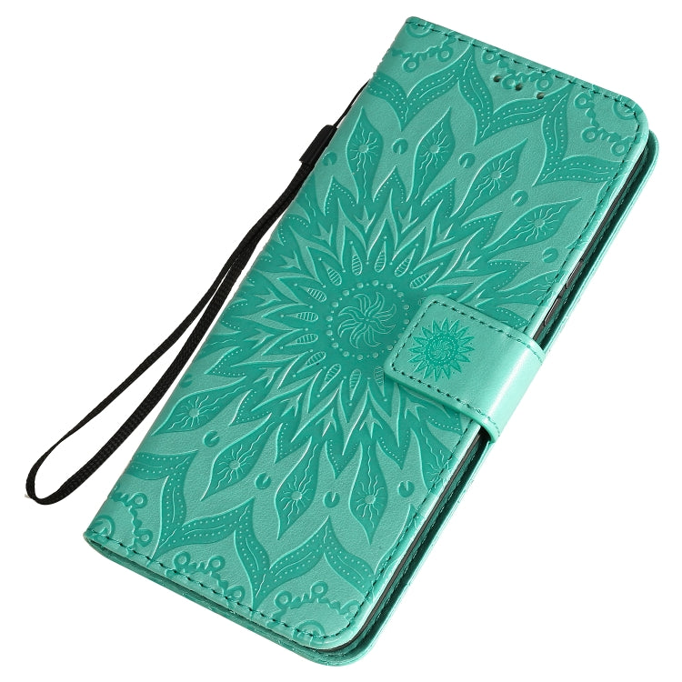 For Huawei Honor 30 Embossed Sunflower Pattern Horizontal Flip PU Leather Case with Holder & Card Slots & Wallet & Lanyard