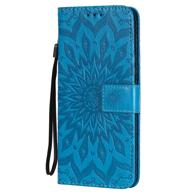 For Huawei Honor 30 Embossed Sunflower Pattern Horizontal Flip PU Leather Case with Holder & Card Slots & Wallet & Lanyard